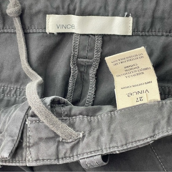Vince Fatigue Pant 27 High Rise Straight Leg Cotton Utility Gray - Picture 8 of 8